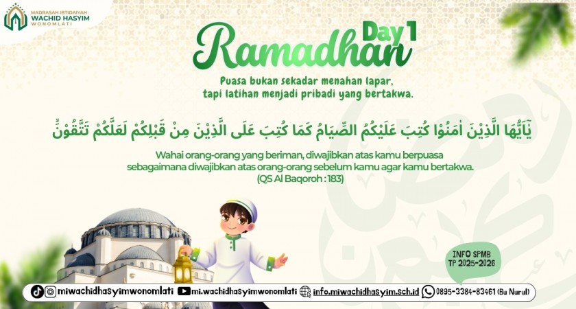 RAMADHAN DAY 1 1447H / 2026M MI WACHID HASYIM