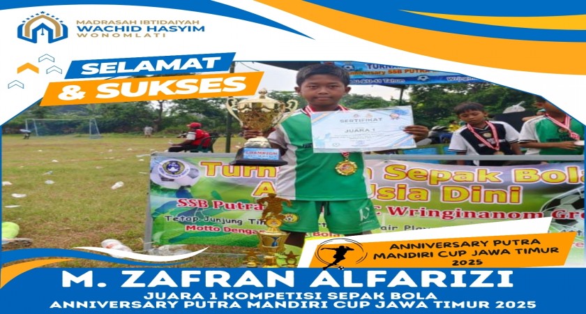 Juara 1 kompetisi Sepak Bola U-9