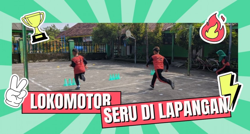 Siswa Kelas 4 Antusias Ikuti Pembelajaran Gerak Lokomotor Melompat pada Mata Pelajaran PJOK